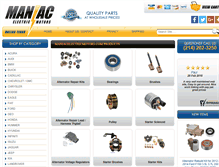 Tablet Screenshot of maniacelectricmotors.com
